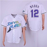 Rays 12 Wade Boggs White Cooperstown Collection Jersey Dzhi,baseball caps,new era cap wholesale,wholesale hats